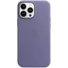 Кожаный чехол Apple MagSafe для iPhone 13 Pro Max Сиреневая глициния