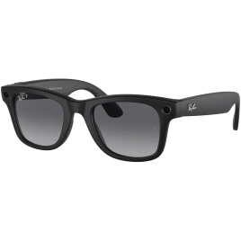 Умные очки Ray-Ban Wayfarer Matte Black/Polar (RW4008) M Gradient Graphite