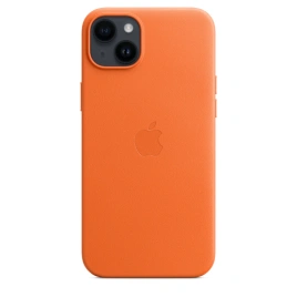 Кожаный чехол Apple MagSafe для iPhone 14 Orange