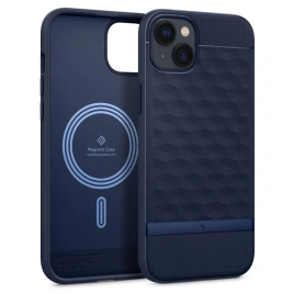 Чехол Spigen Caseology Parallax Mag для iPhone 14 (ACS05075) Midnight Blue