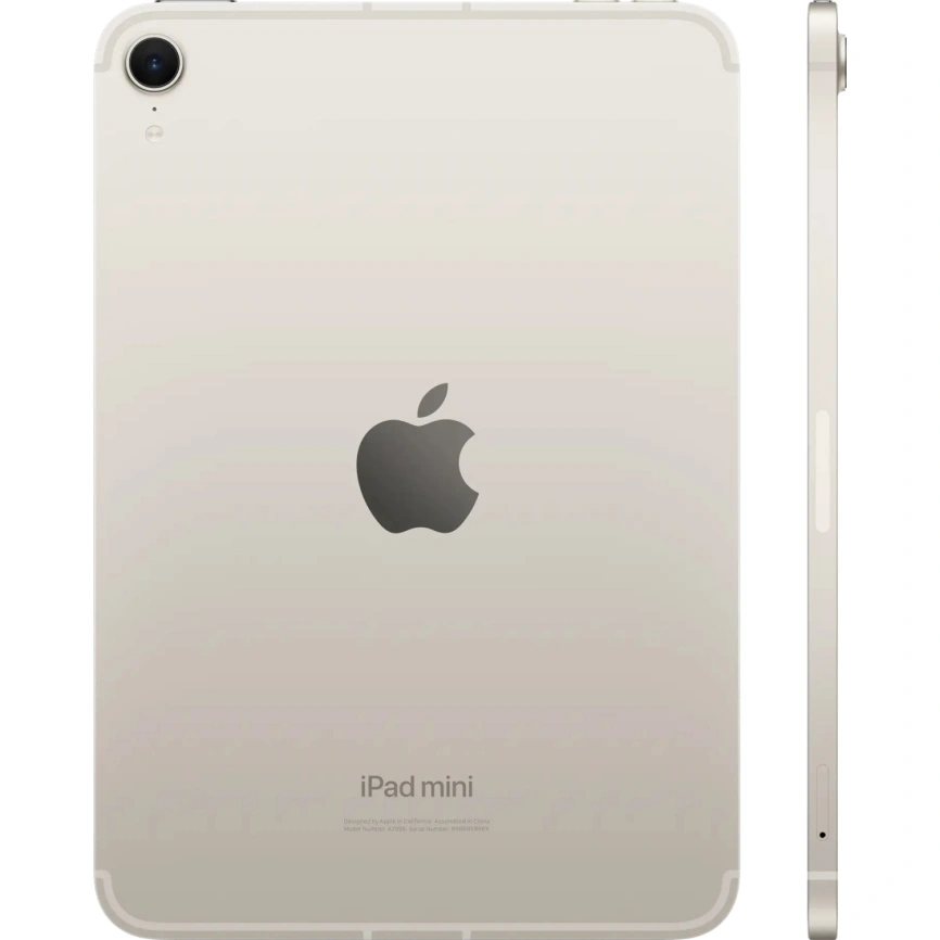 Планшет Apple iPad Mini (2024) Wi-Fi + Cellular 512gb Starlight фото 2