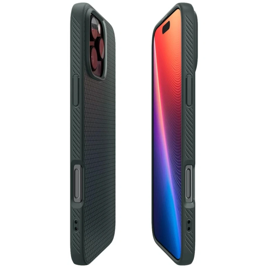 Чехол Spigen Liquid Air для iPhone 16 Pro Max (ACS07990) Abyss Green фото 2