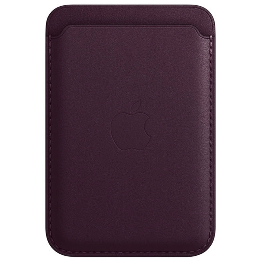 Картхолдер Apple iPhone Leather Wallet with MagSafe Dark Cherry (MM0T3) фото 1