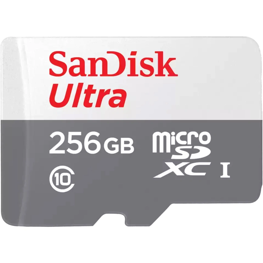 Карта памяти Sandisk Ultra 256GB MicroSDXC Class 10 UHS-1 (SDSQUNR-256G-GN3MN) фото 1