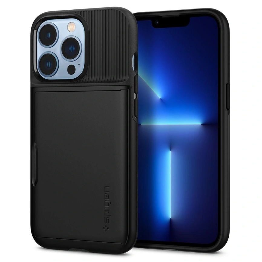 Чехол Spigen Slim Armor CS для iPhone 13 Pro (ACS03274) Black фото 13