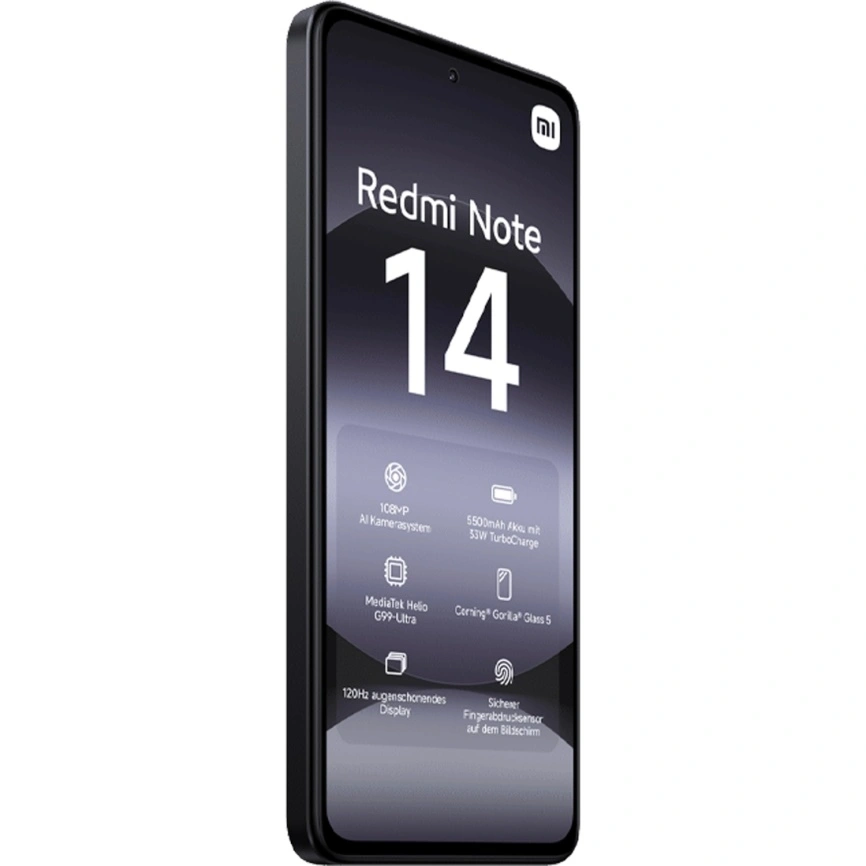 Смартфон Xiaomi Redmi Note 14 4G 8/256Gb (NFC) Midnight Black Global Version фото 3