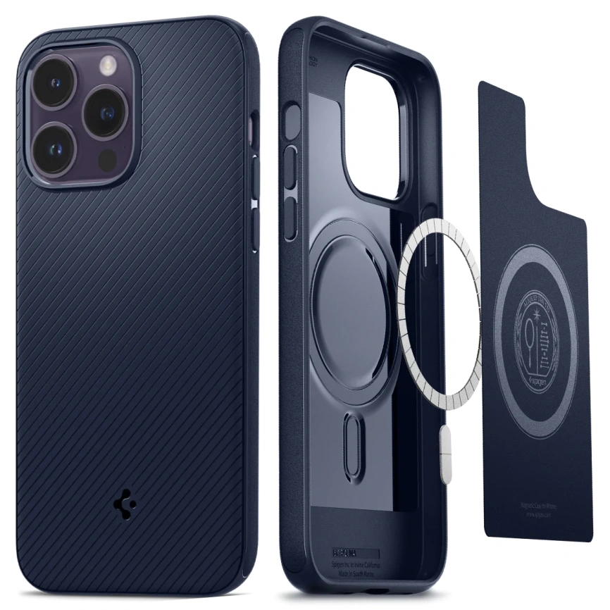 Чехол Spigen Mag Armor MagFit для iPhone 14 Pro Max ( ACS04845) Navy Blue фото 9