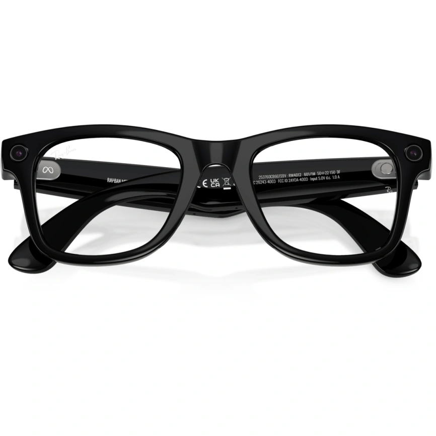 Умные очки Ray-Ban Wayfarer (Gen 2) Shiny Black/Transitions (RW4012) L Graphite Green фото 3