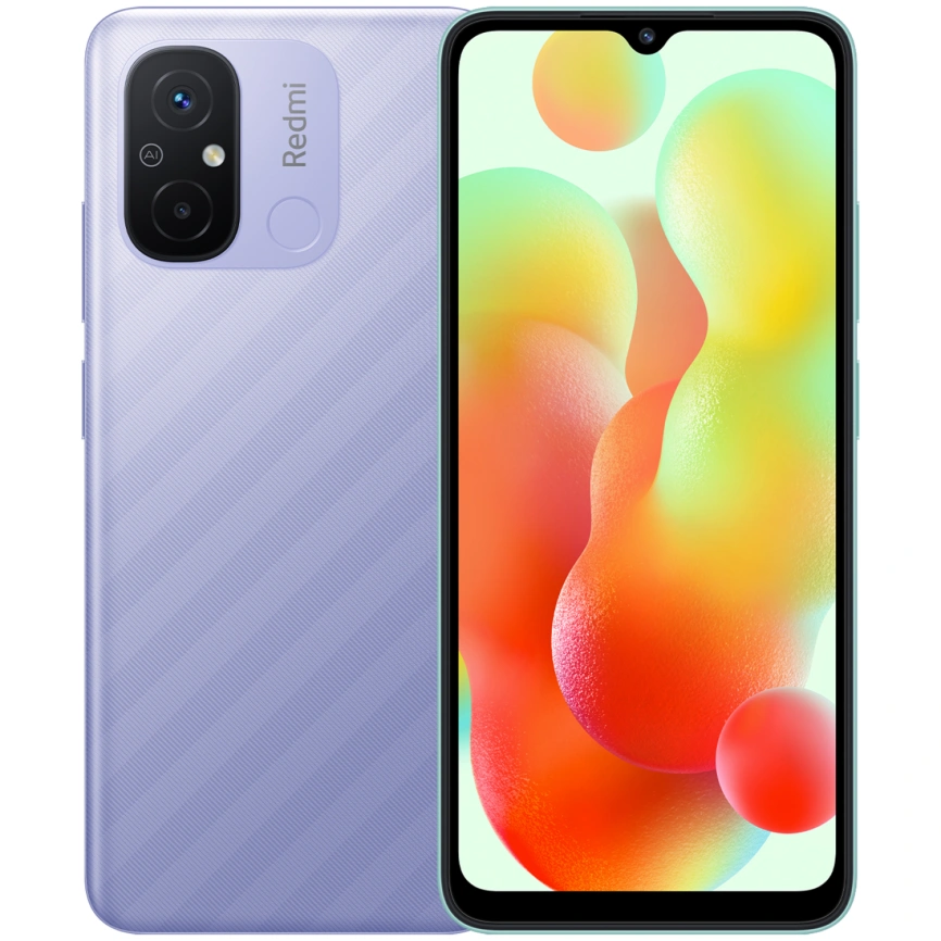 Смартфон XiaoMi Redmi 12C 4/64Gb (NFC) Lavender Purple Global Version фото 1