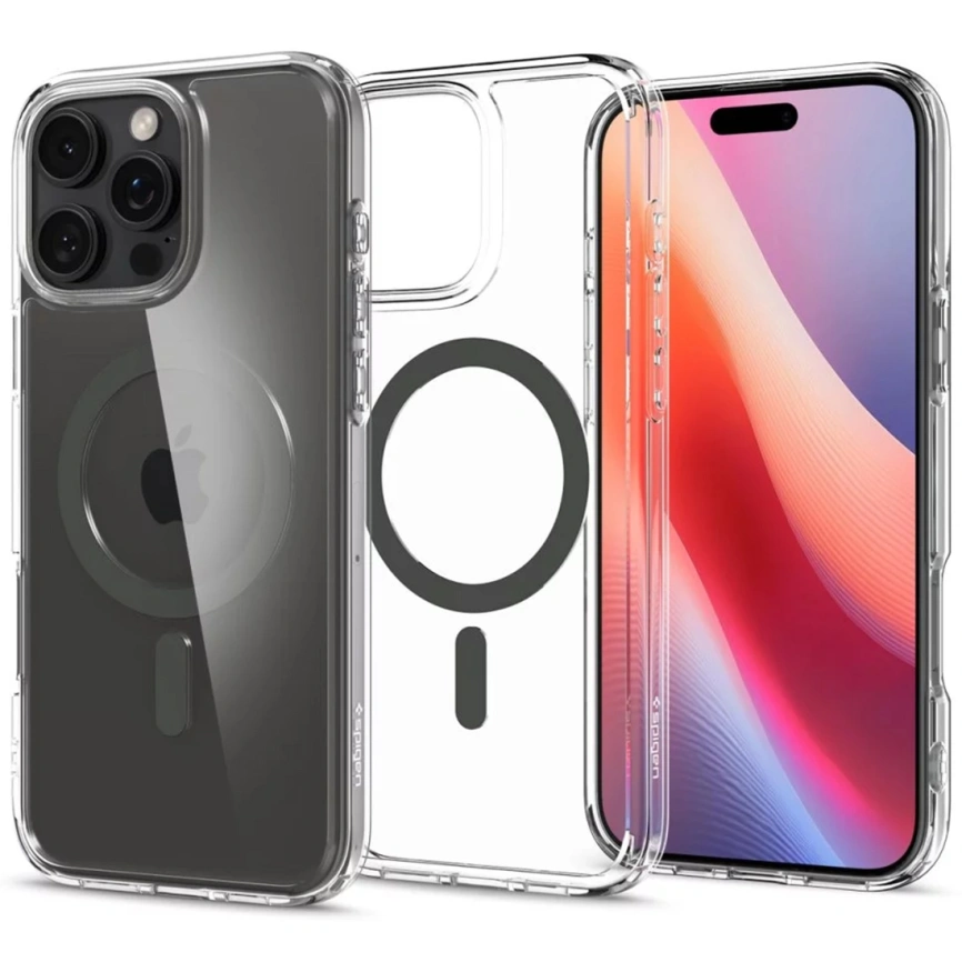 Чехол Spigen Ultra Hybrid MagSafe для iPhone 16 Pro (ACS08130) Graphite фото 1
