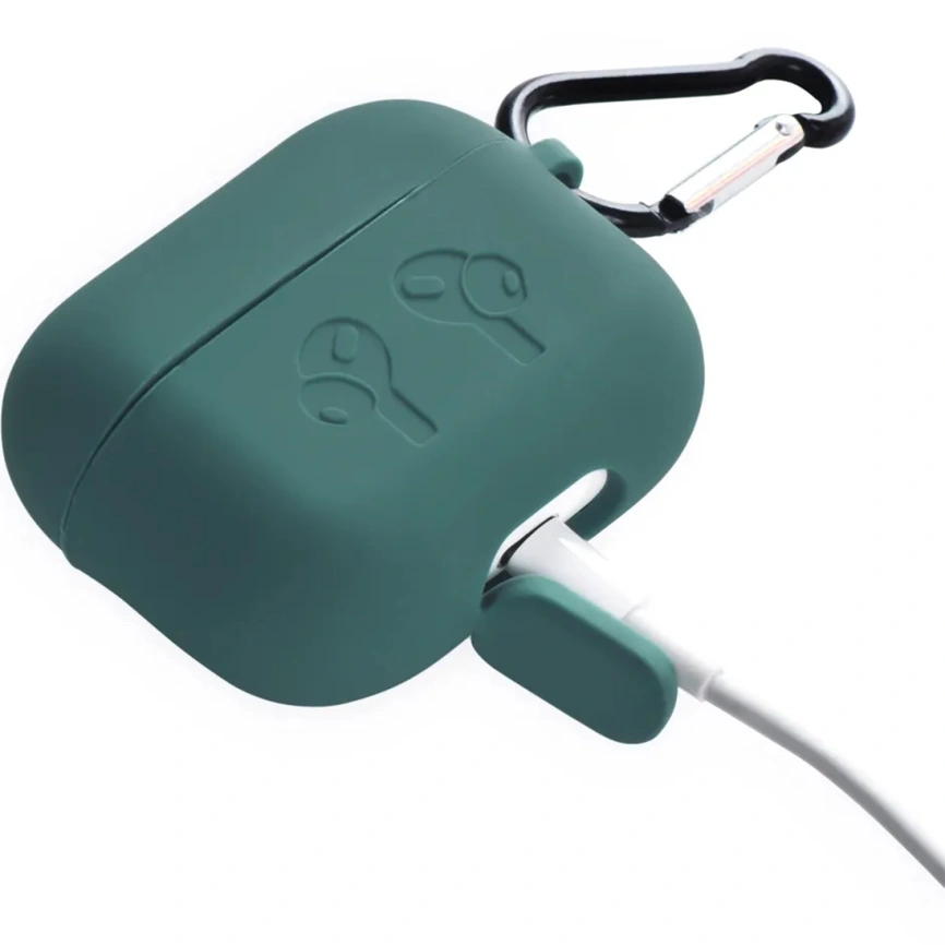 Силиконовый чехол Gurdini для AirPods Pro 2 Green фото 4