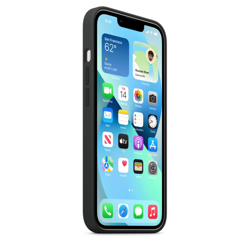 Накладка силиконовая MItrifON для iPhone 13 (20513) Black фото 3