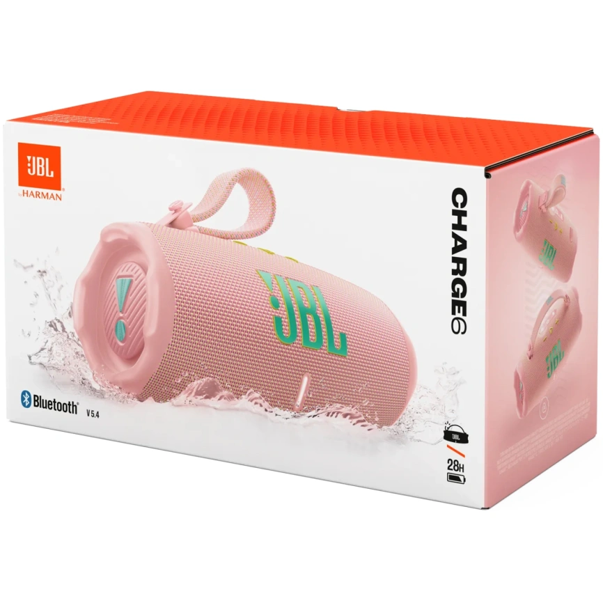 Портативная колонка JBL Charge 6 Pink фото 5