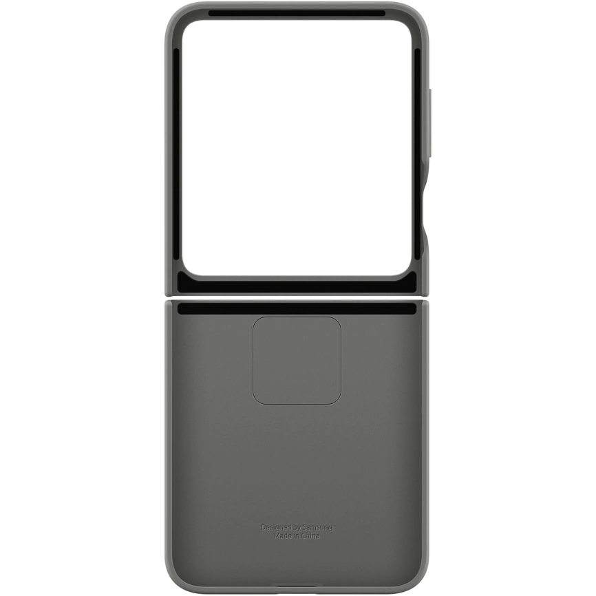 Чехол Samsung Silicone Case with Ring для Galaxy Z Flip6 Gray фото 6