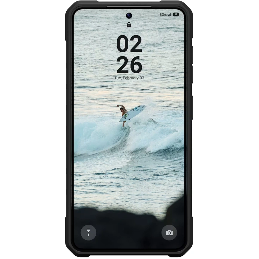 Чехол UAG Pathfinder Clear Case with MagSafe для Samsung Galaxy S26 Ash/Black (214528113140) фото 4