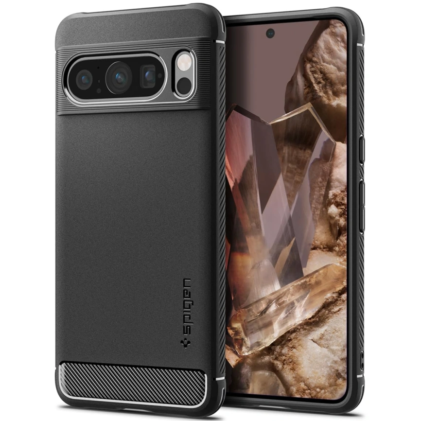 Чехол Spigen Rugged Armor для Google Pixel 8 Pro Matte Black фото 4