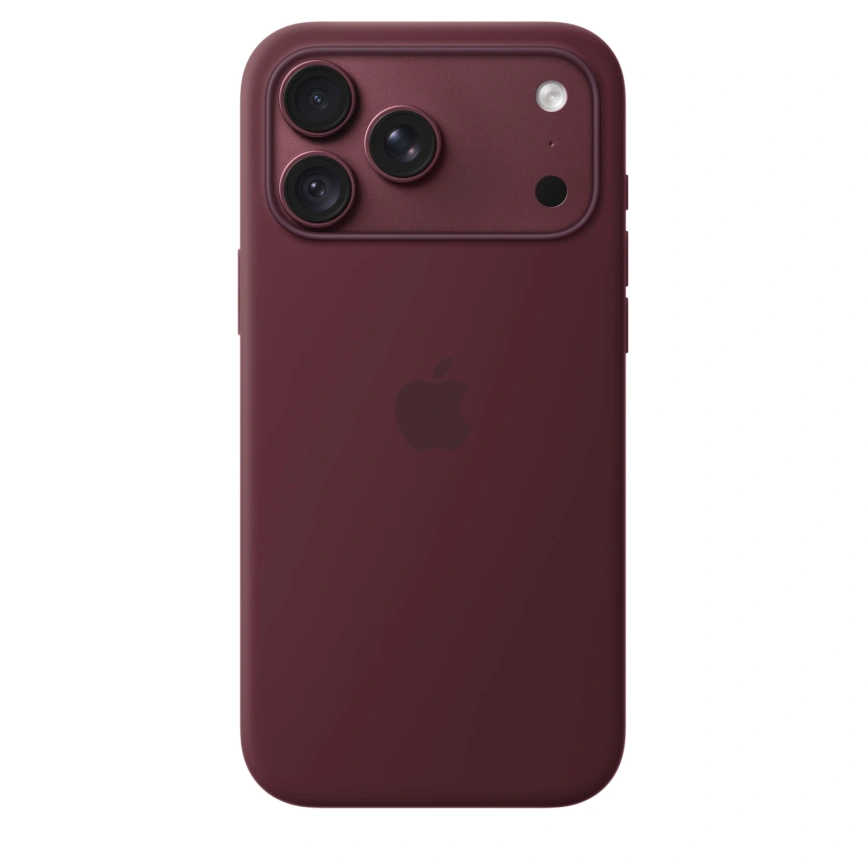 Чехол Apple Silicone Case with MagSafe для iPhone 18 Pro Max Burgundy (MK914) фото 1