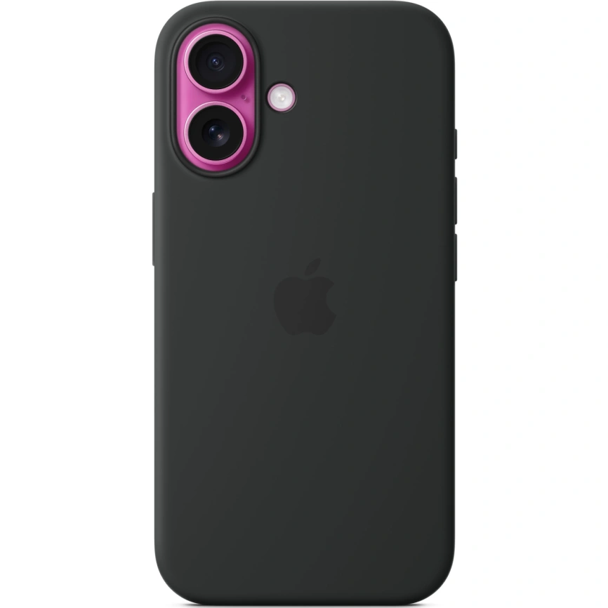Чехол Apple Silicone Case with MagSafe для iPhone 16 Black фото 6