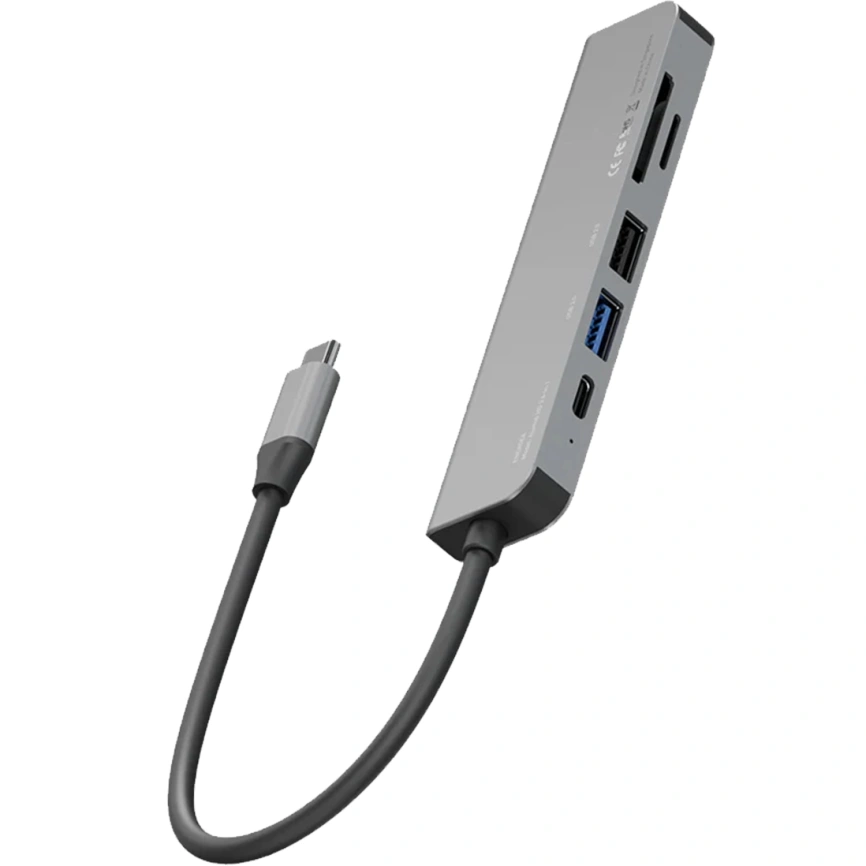 Адаптер EnergEA AluHub HD 3 (6 в 1) Gunmetal (HUB-HD3-GUN) фото 2
